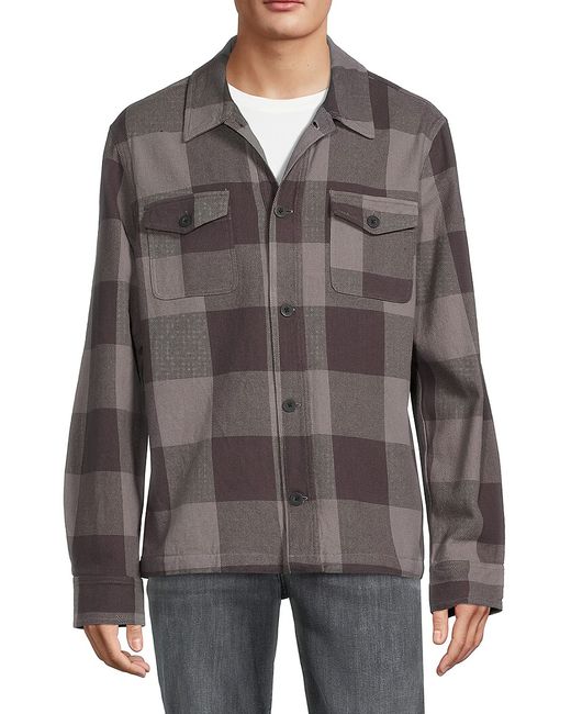 Onia Buffalo Check Flannel Shirt Jacket