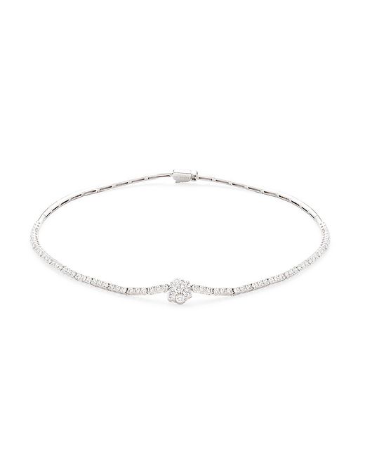 Lafonn Platinum Plated Sterling Simulated Diamond Necklace