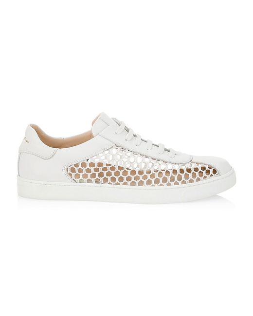 Gianvito Rossi Helena Mesh Leather Sneakers 39 9