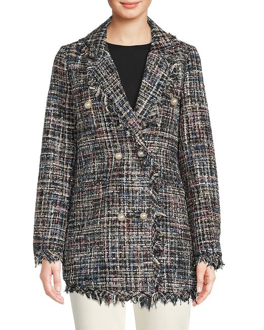 Wdny Tweed Double Breasted Coat