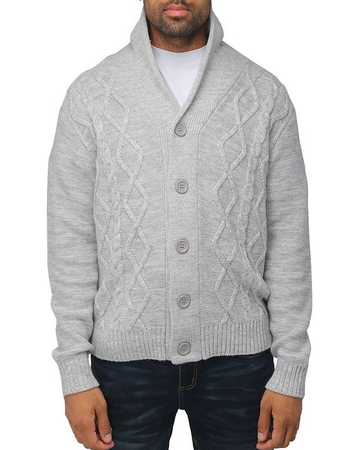 X Ray Cable Knit Cardigan