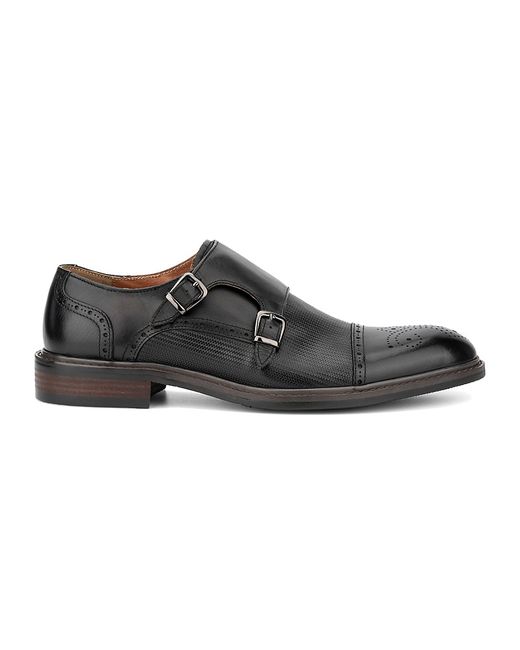 Vintage Foundry Co. Vintage Foundry Co. Morgan Embossed Leather Double Monk Strap Shoes