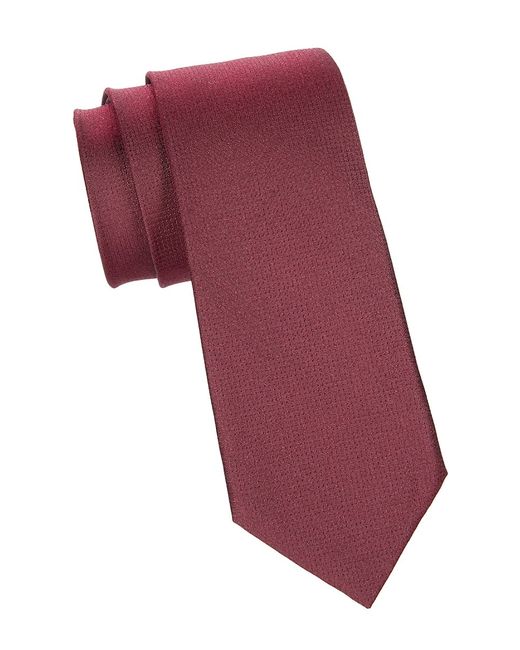 Bruno Piattelli Solid Silk Jacquard Tie