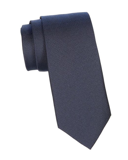 Bruno Piattelli Solid Silk Jacquard Tie