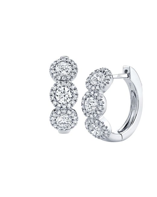 Saks Fifth Avenue 14K 1.1 TCW Diamond Huggie Earrings