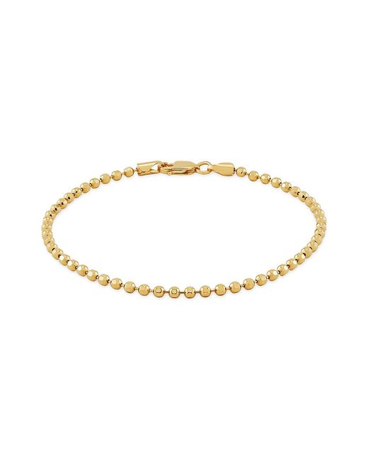 Saks Fifth Avenue 18K Goldplated Sterling Beaded Bracelet