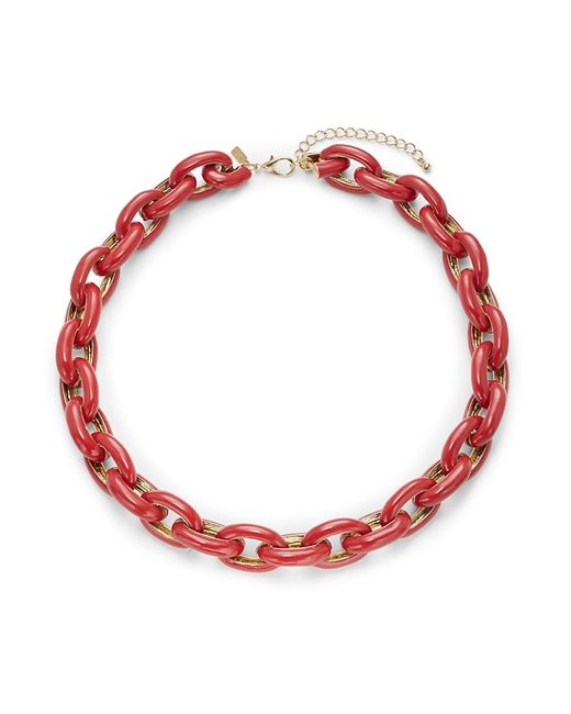 Kenneth Jay Lane Goldplated Enamel Link Chain Necklace