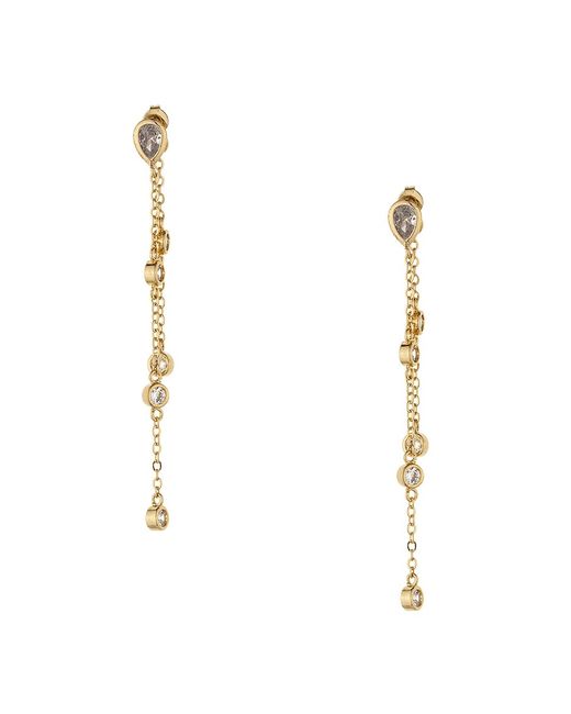 Ettika 18K Goldplated Cubic Zirconia Dangle Earrings