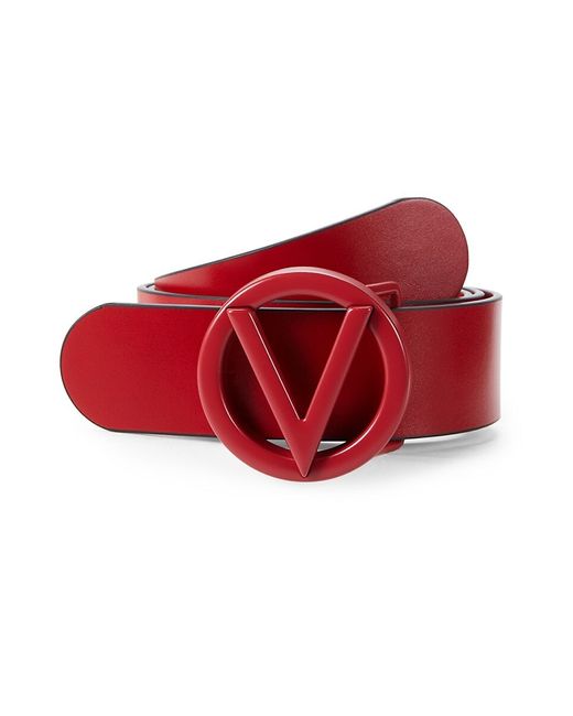 Valentino Bags by Mario Valentino Tonal Logo Leather Belt