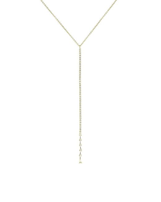 Saks Fifth Avenue 18K 0.65 TCW Diamond Lariat Necklace