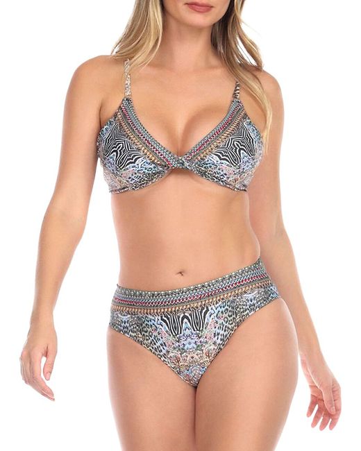 La Moda Clothing 2-Piece Leopard Print Bikini Set