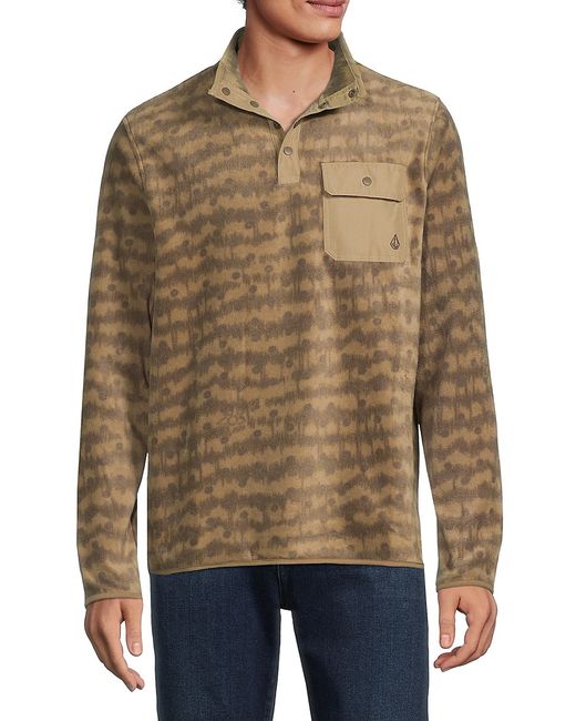 Volcom Seabrook Abstract Button Up Pullover