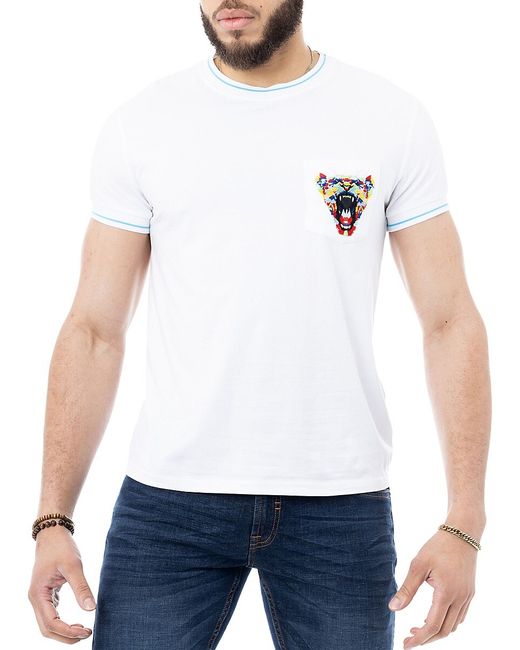 X Ray Embroidered Tiger Patch Pocket Tee