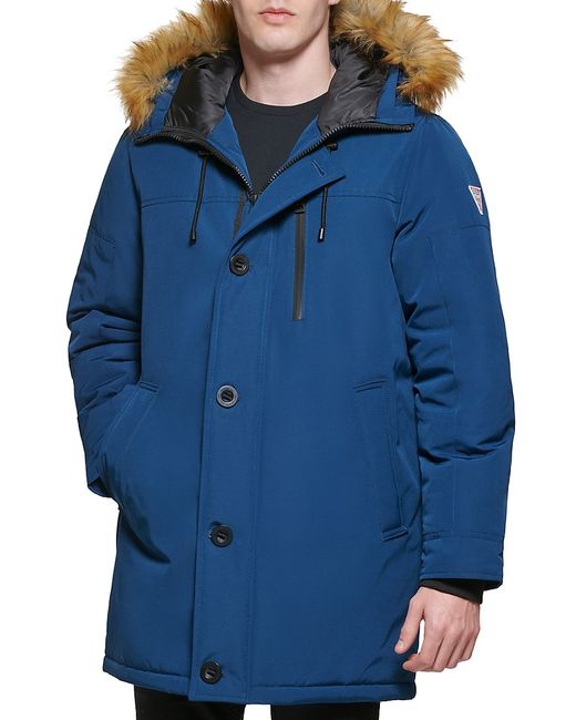 Guess Faux Fur Hooded Parka