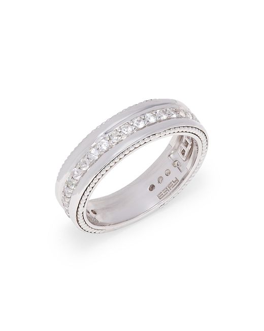 Effy Sterling White Sapphire Ring