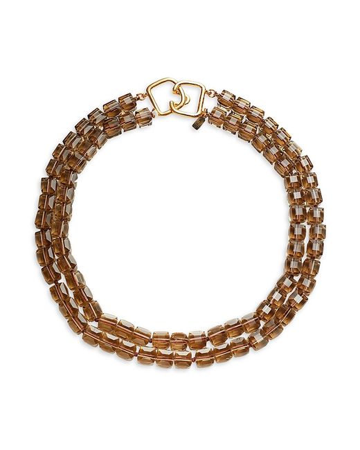 Kenneth Jay Lane Goldplated Glass Bead Necklace