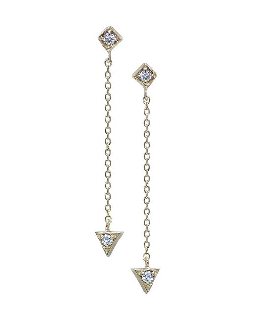 Anzie 14K 0.12 TCW Diamond Drop Earrings