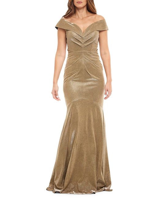 Rene Ruiz Collection Ruched Mermaid Gown