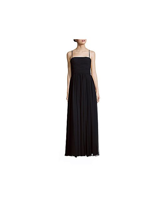 Vera Wang Solid Long Gown