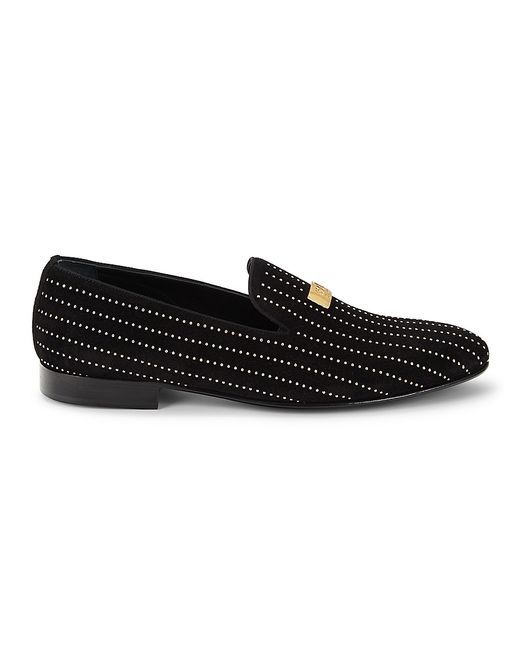 Cavalli Class by Roberto Cavalli Studded Suede Slip On Shoes