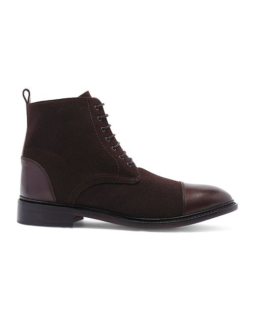 Anthony Veer Monroe Leather Wool Combat Boots