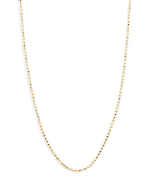 Saks Fifth Avenue 14K Gold Beaded Necklace 18