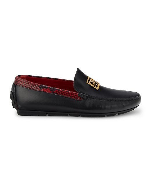 Cavalli Class by Roberto Cavalli Leather Driving Loafers