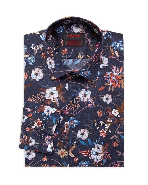Jared Lang Floral Print Dress Shirt