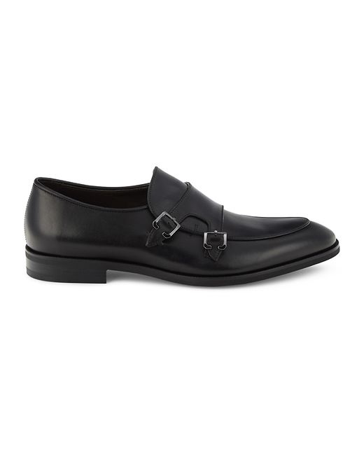 Canali Leather Double Monk Strap Shoes 45 12