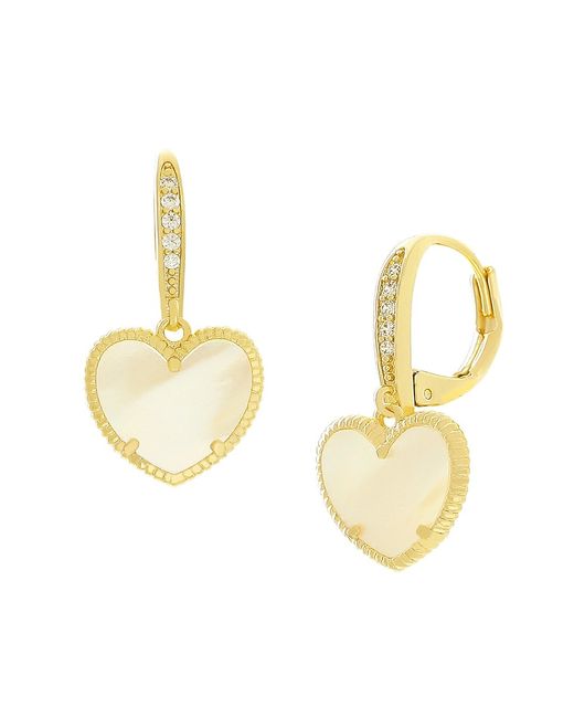 Jan-Kou 14K Goldplated Brass Heart Earrings
