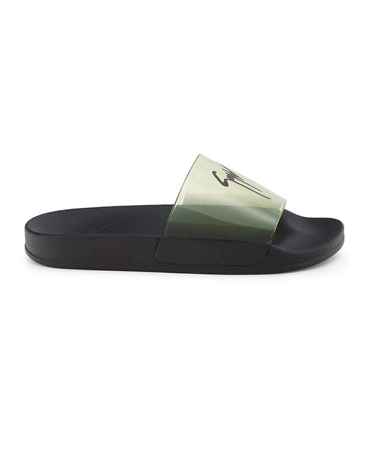 Giuseppe Zanotti Design Spurgle Logo Slides Sandals