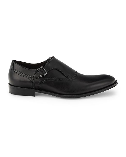 Canali Leather Monk Strap Shoes 44.5 11.5