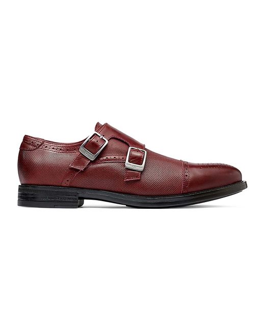 Karl Lagerfeld Double Monk-Strap Leather Oxfords
