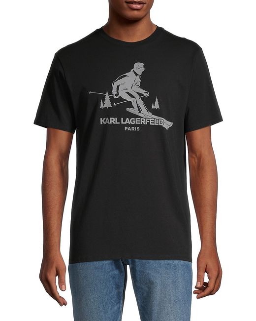 Karl Lagerfeld Skiing Logo Graphic T-shirt