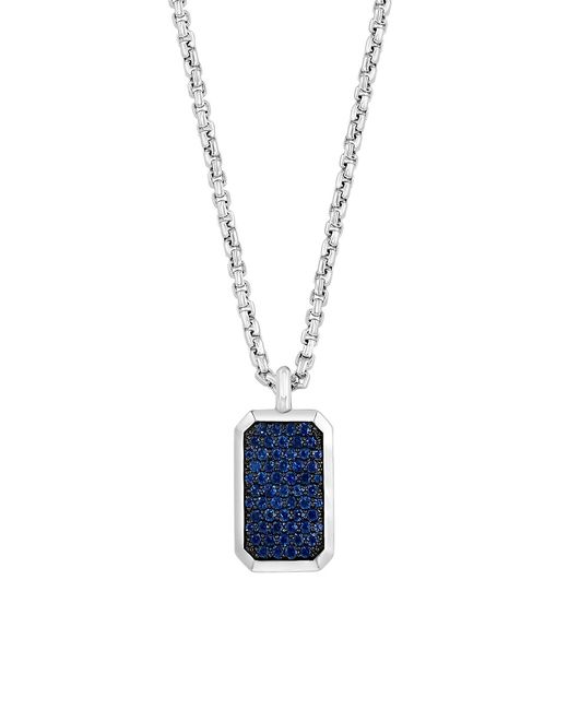 Effy Sterling Sapphire Pendant Necklace