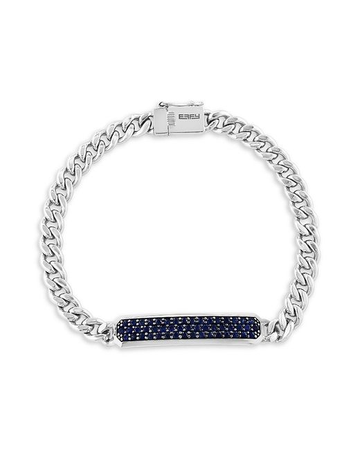 Effy Sterling Sapphire Bar Chain Bracelet