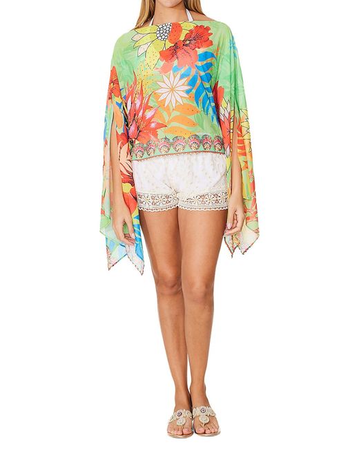 Ranee's Floral Print Cover Up Scarf Top