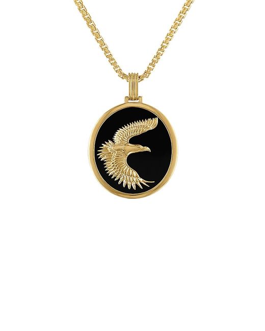 Esquire 14K Goldplated Sterling Silver Onyx Necklace