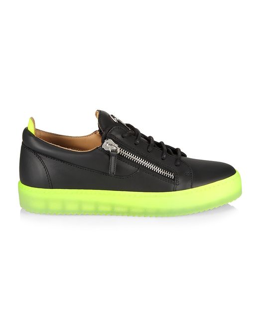 Giuseppe Zanotti Design Maylondon Leather Zip-Up Sneakers 40 7