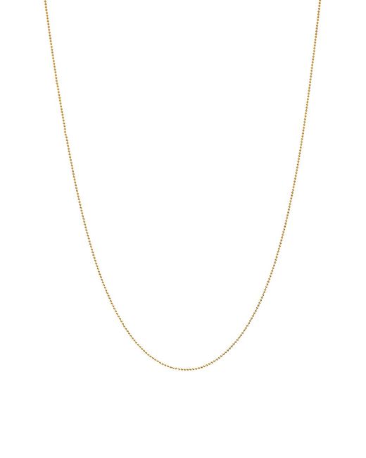 Saks Fifth Avenue 14K Gold Beaded Necklace 16