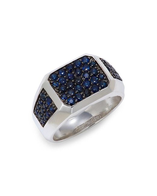 Effy Sterling Sapphire Signet Ring