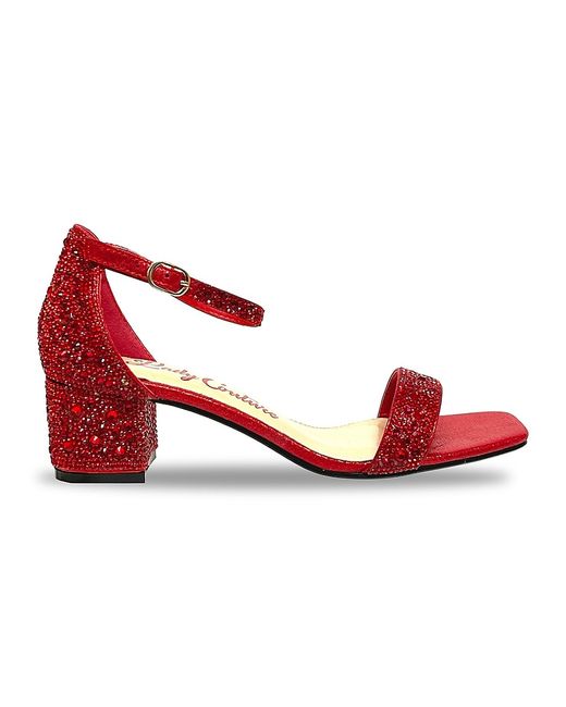 Lady Couture Dazzle Embellished Ankle Strap Sandals