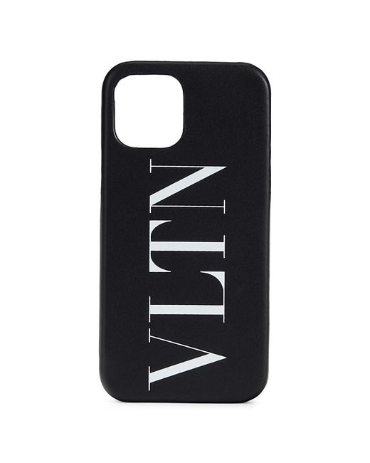 Valentino Garavani Logo iPhone 13 Pro Max Leather Phone Case