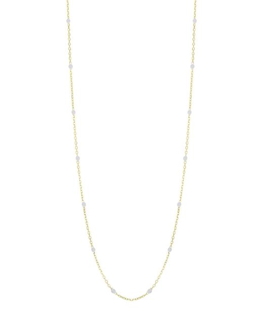 Saks Fifth Avenue Made in Italy 14K Enamel Station Necklace