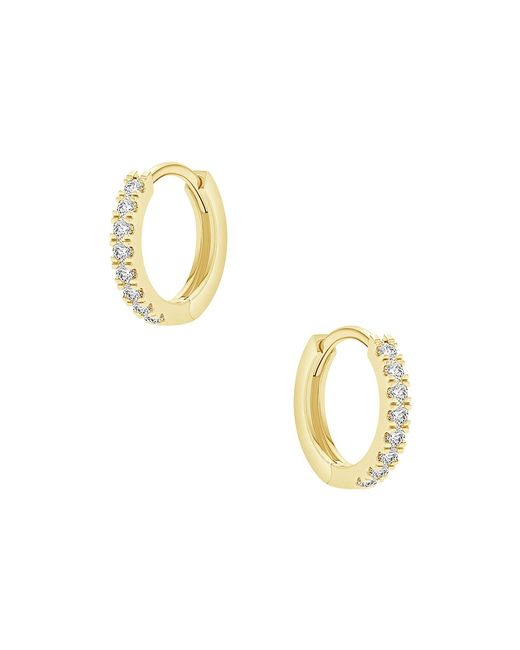Saks Fifth Avenue 14K 0.1 TCW Diamond Huggie Hoop Earrings