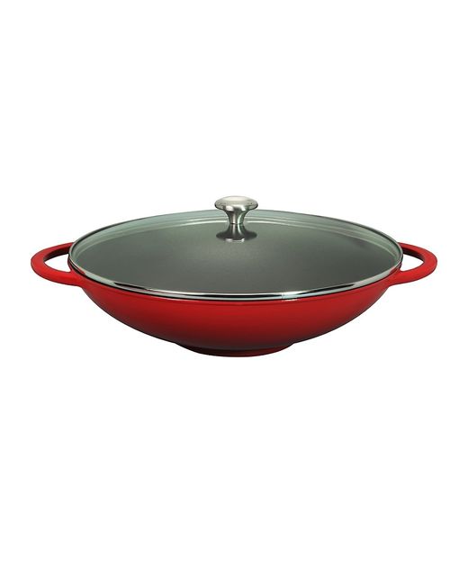Chasseur French Enameled Cast Iron Wok Glass Lid