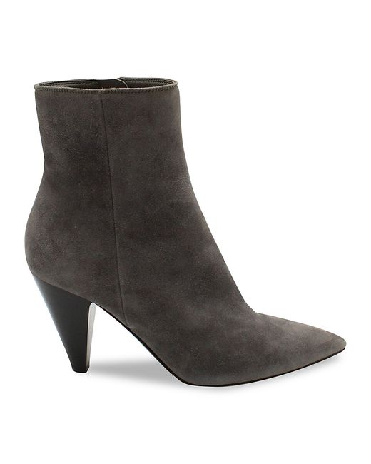 Gianvito Rossi Pointed Toe Ankle Boots In Suede 37 7