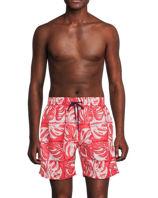Trunks Surf & Swim Co. Sano Leaf Print Swim Shorts S