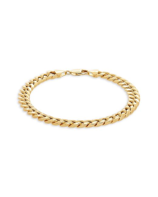 Saks Fifth Avenue Made in Italy 14K Miami Curb Chain Bracelet