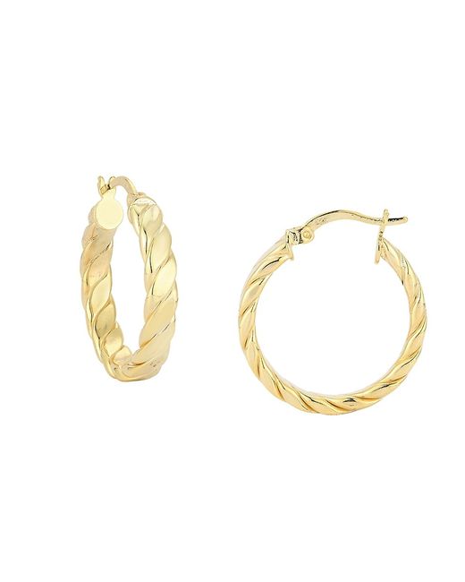 Sphera Milano 14K Goldplated Sterling Hoop Earrings